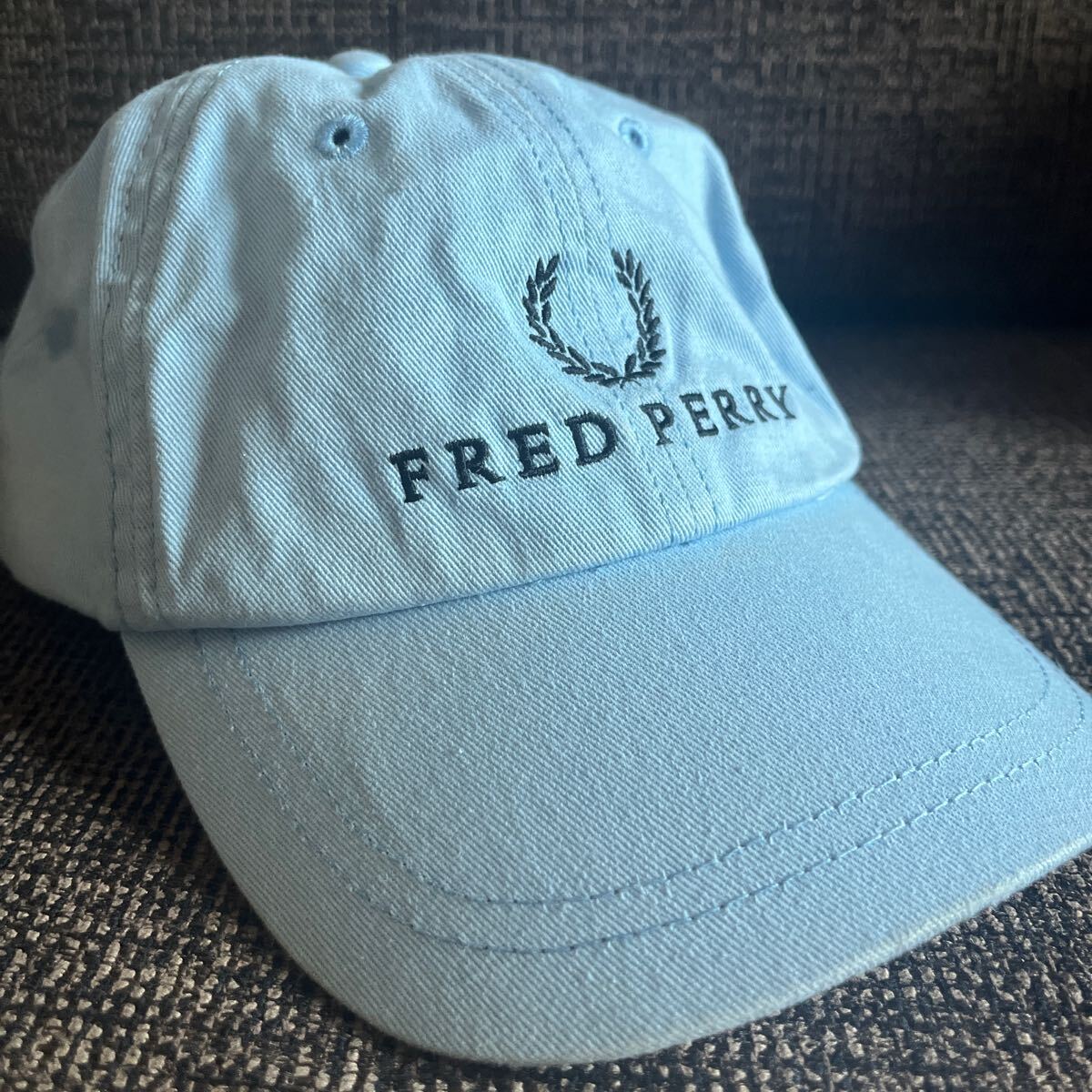 ◇フレッドペリー キャップ 帽子 ライトブルー拍卖