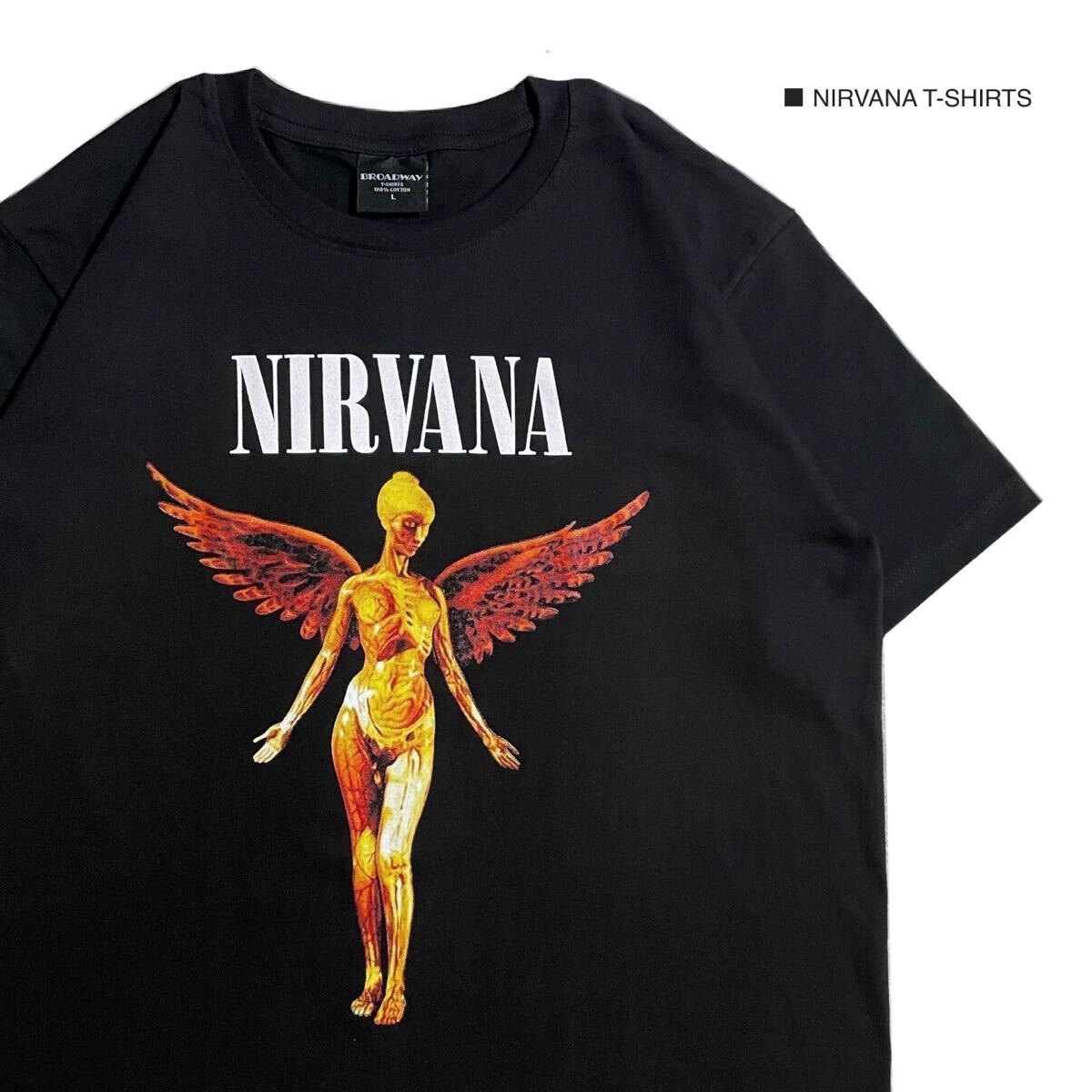 NIRVANA ニルヴァーナ カートコバーン Mサイズ 半袖 Tシャツ ロック バンドT拍卖