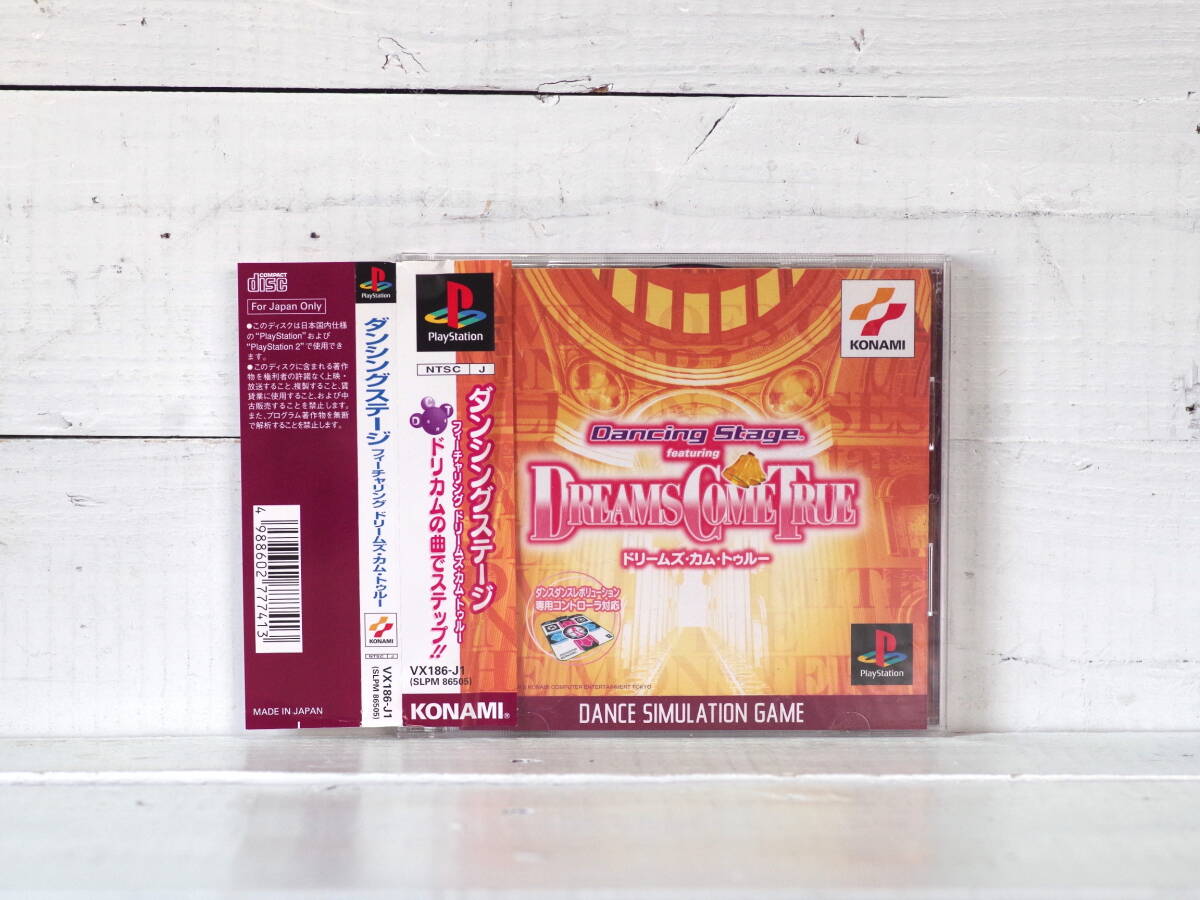 M12525【PS1】帯付 ダンシングステージ DREAMS COME TRUE ドリカム 起動OK!! 盤面キズあります 映像あり ゆうメール150g拍卖