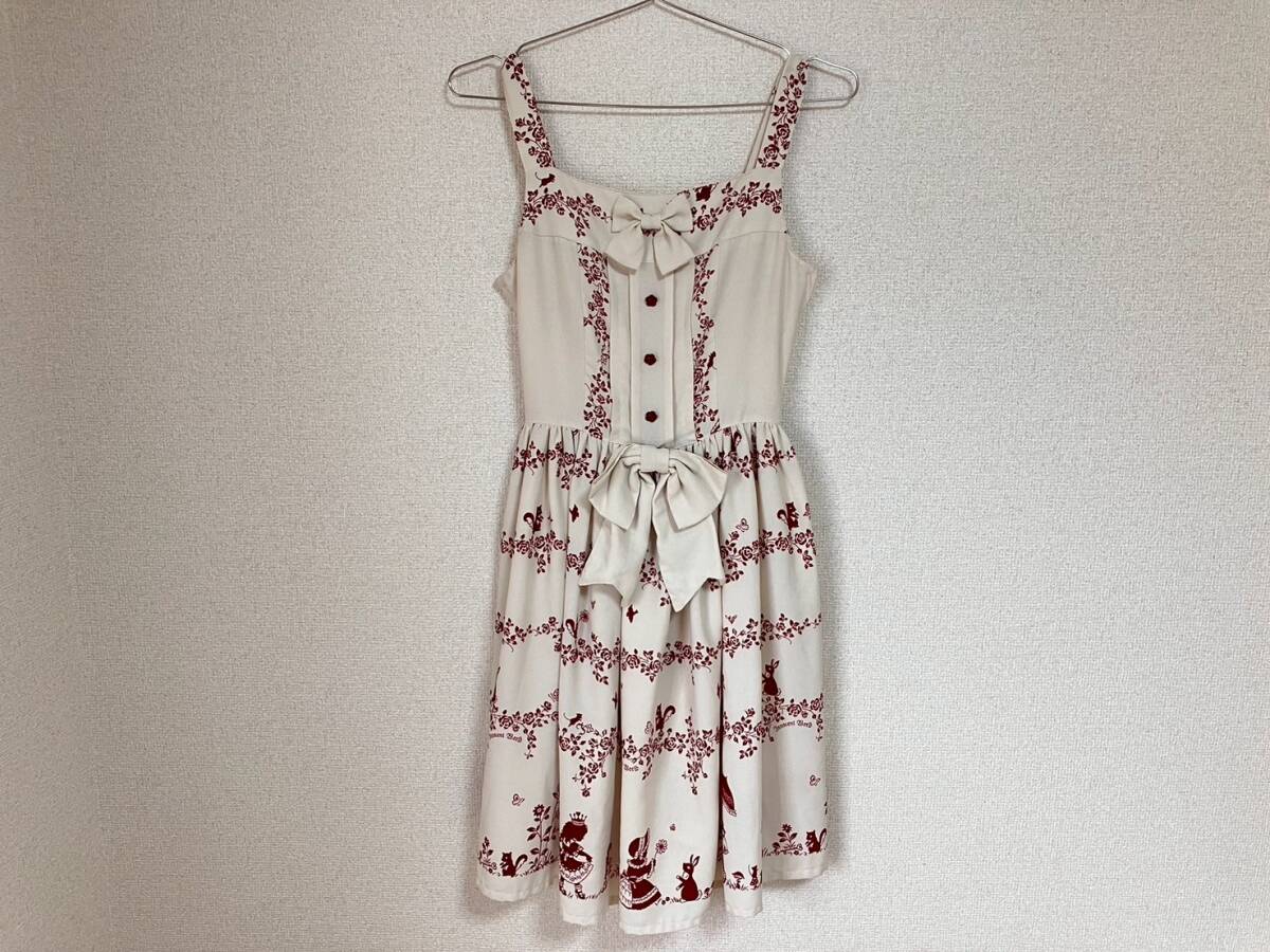 Innocent World イノセントワールド お散歩柄 さんぽ柄 クラシカル ジャンパースカート ロリィタワンピース jsk拍卖