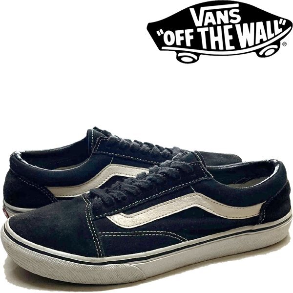1点物◆バンズVansオールドスクール黒白スニーカー古着メンズ27レディースOKアメカジ90sストリートスポーツ中古スケートブランド348924拍卖