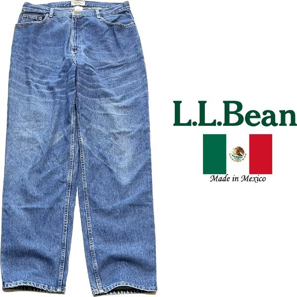 1点物◆メキシコ製エルエルビーンLL Beanデニムパンツ中古ジーンズ古着メンズレディースOKアメカジ90sストリート/スポーツXLブランド348936拍卖