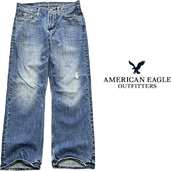 1点物◆アメリカンイーグルAEデニムパンツ中古ジーンズ古着SMメンズ30レディースOKアメカジ90sストリート/スポーツUSAブランド中古348931拍卖