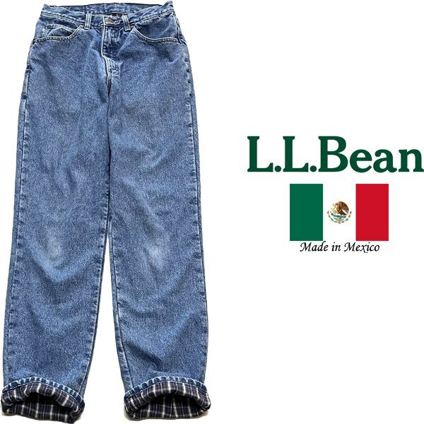 1点物◆メキシコ製エルエルビーン裏地付デニムパンツ中古ジーンズ古着メンズレディースOKアメカジ90sストリート/スポーツXSブランド348937拍卖