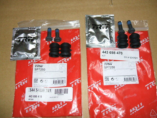 ヴァナゴンT3/カラベルT3 2.1用ブレーキキャリパーガイドピンブーツkit左右セット新品TRW製拍卖