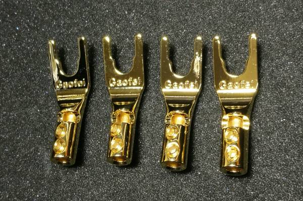 ♪♪純銅+24K金メッキ高級マルチYラグ端子 ⑦♪♪拍卖