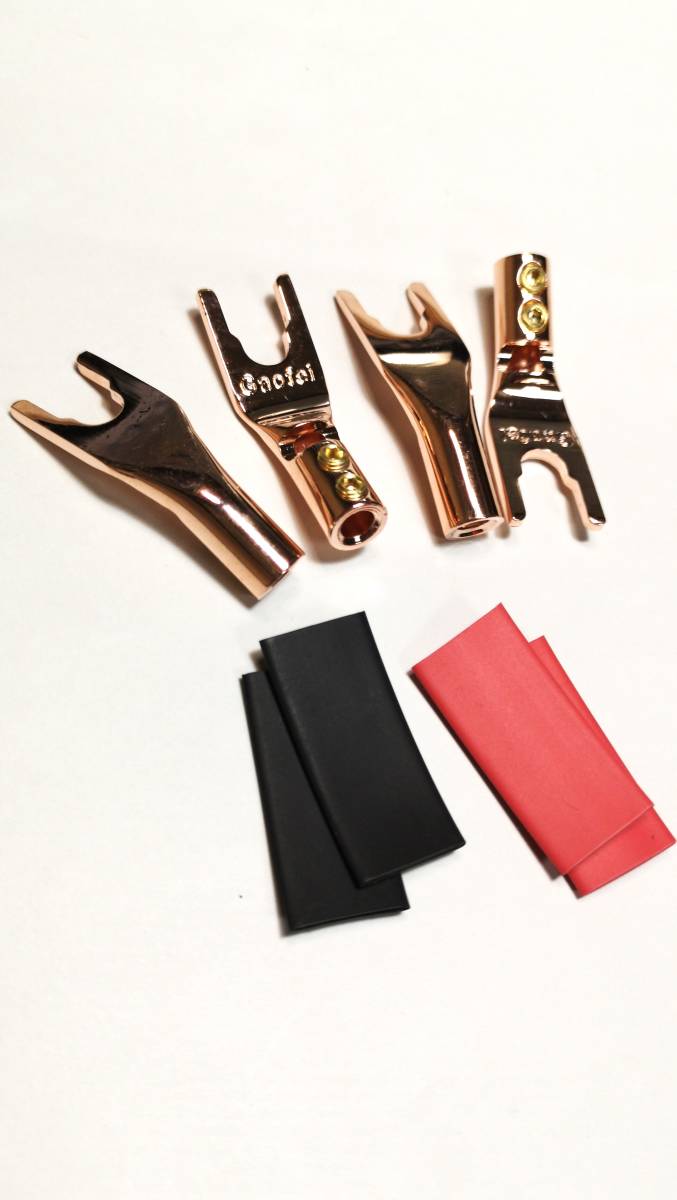 純銅製高級マルチYラグ端子+保護チューブ付③拍卖