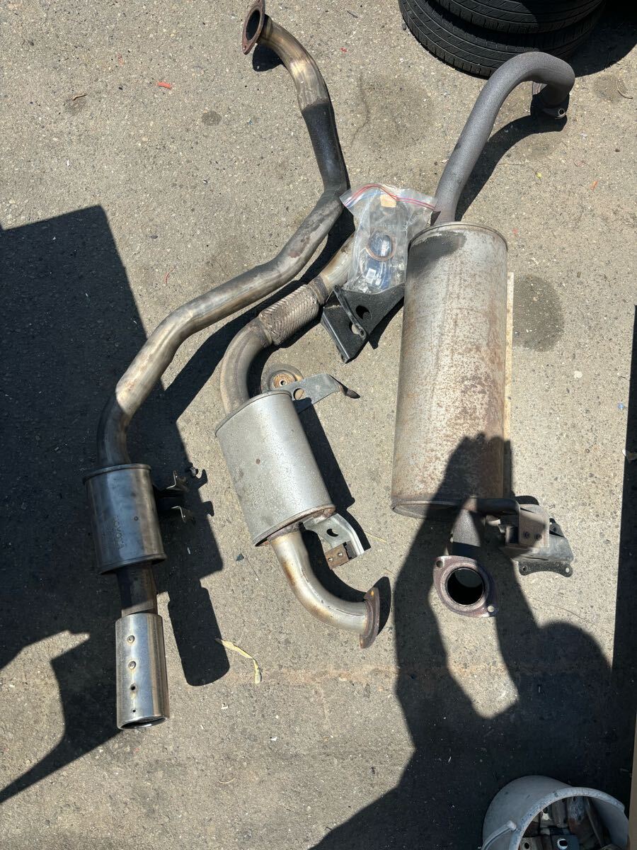 トヨタ HZJ81V HDJ81 80系 80 1hz 1hd ディーゼル ランクル フロント・センター・リアマフラーセット ランクル60 70 80 拍卖