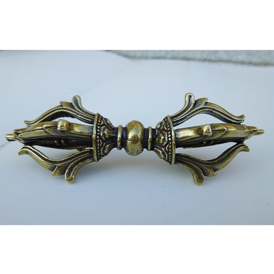 金剛杵 五鈷杵 ヴァジュラ 全長約88mm 密教法具 風水拍卖