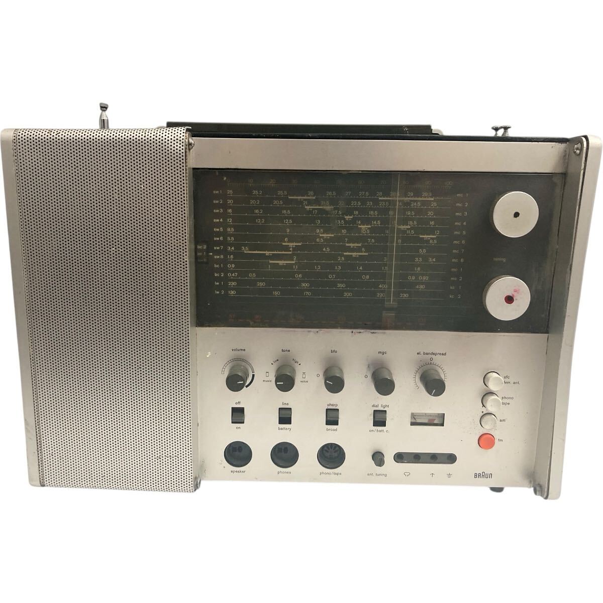 1円スタート!! Braun T1000 ブラウン ラジオ Dieter Rams ディーター・ラムス ドイツ製 海外オーディオ 工業系 インダストリアル★拍卖