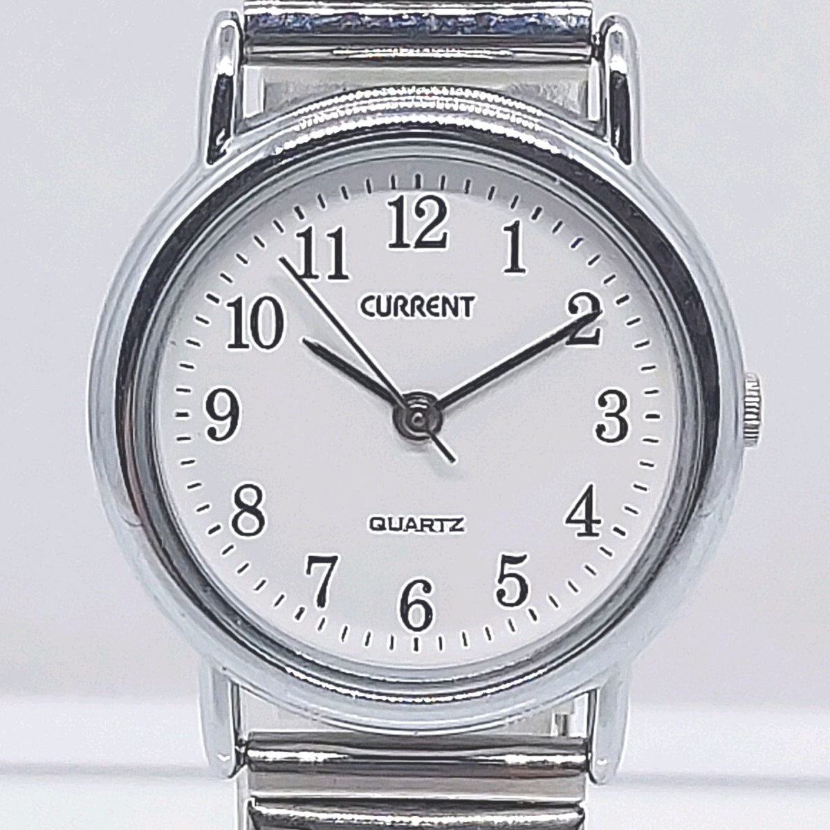 【L122】セイコー カレント レディース腕時計 QZ 伸縮ベルト SEIKO CURRENT拍卖