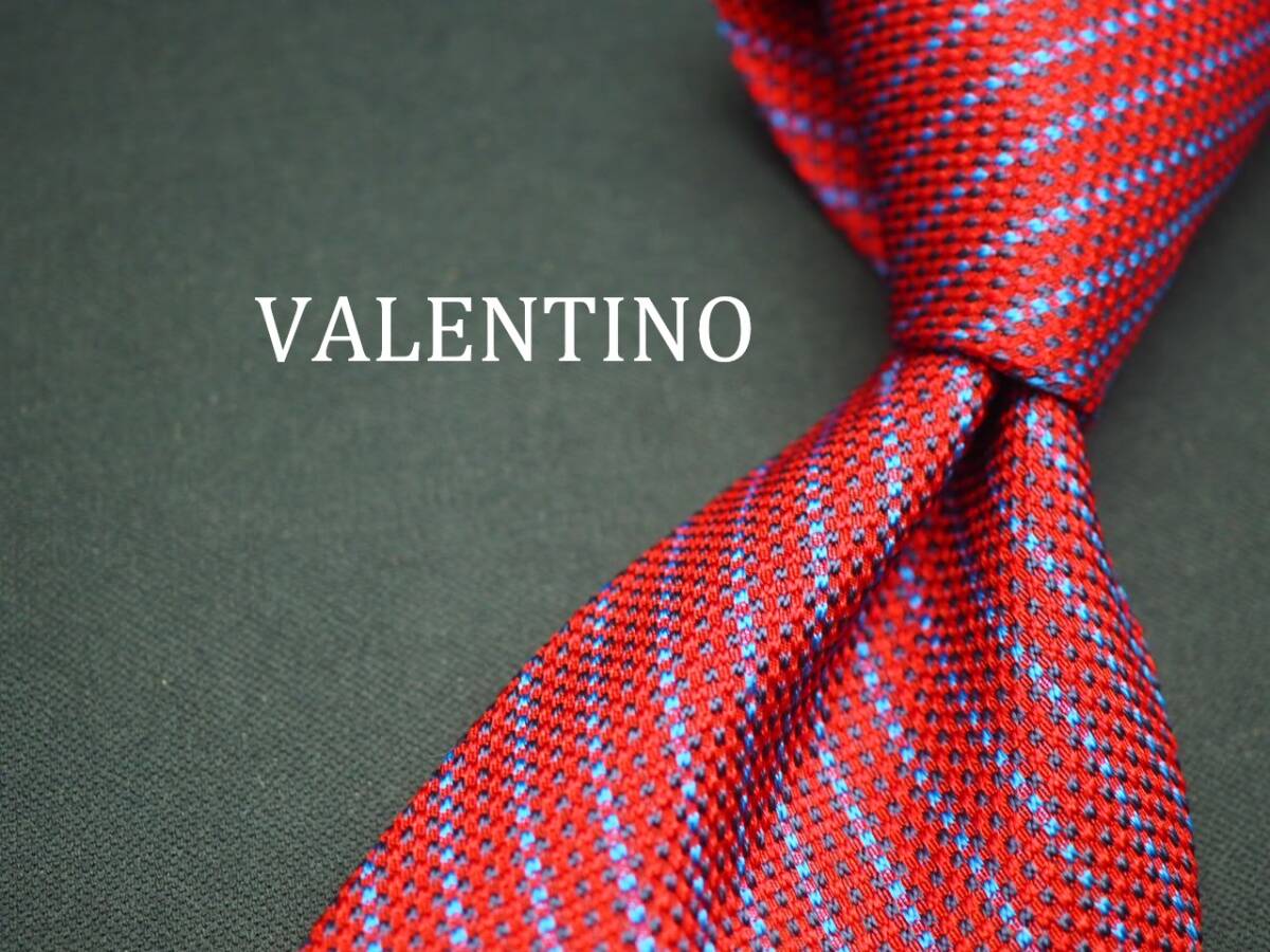 美品【VALENTINO ヴァレンティノ】 E1043 ワイン系 SILK ブランド ネクタイ 古着 良品拍卖