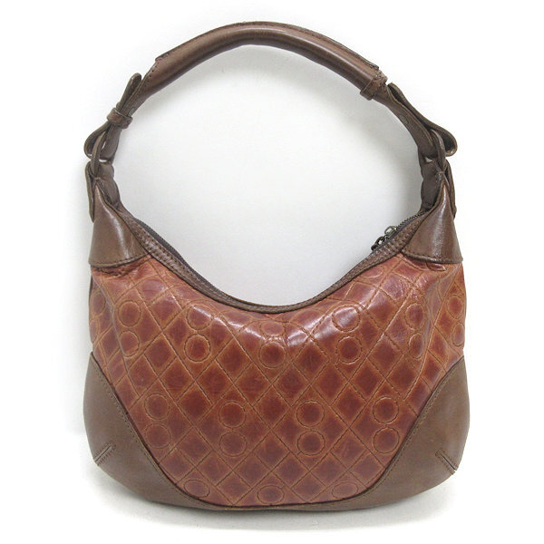 H■ゲンテン/genten 本革レザートートバッグ ハンドバッグ BAG 茶 女性向■22【中古】拍卖