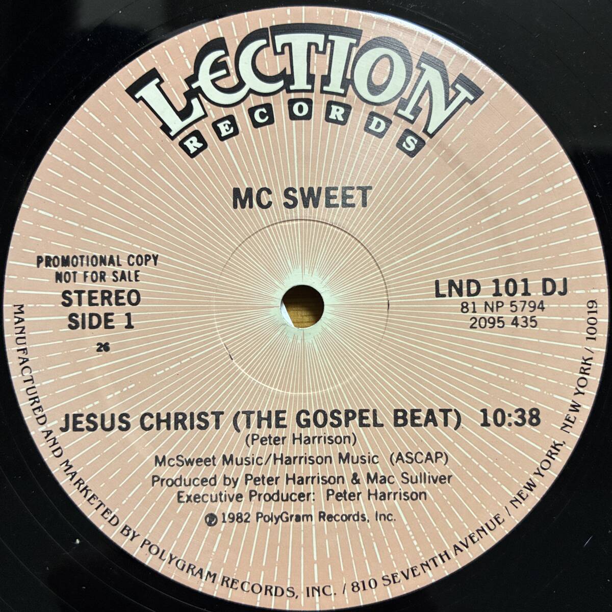 MC SWEET JESUS CHRIST (THE GOSPEL BEAT) 12インチ シングル拍卖