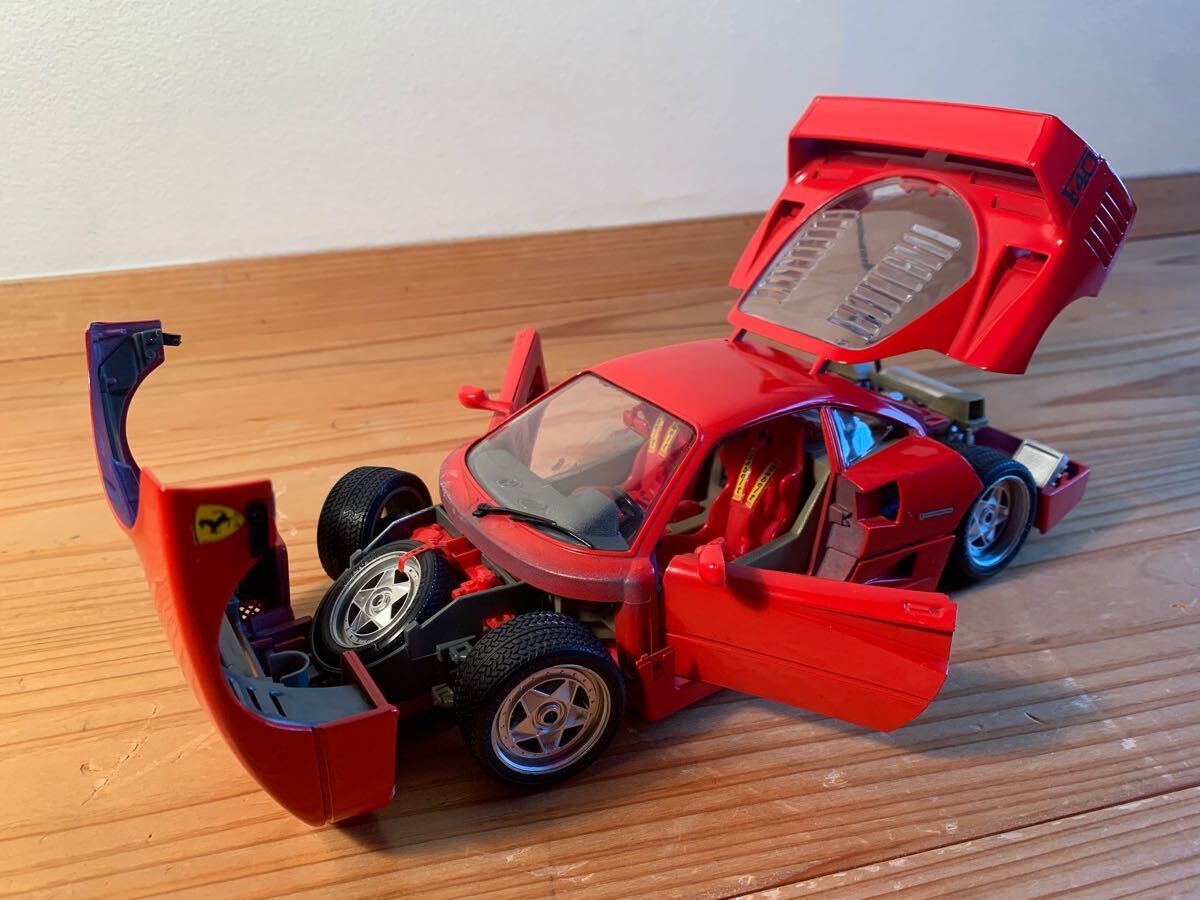 【現状品】Ferrari フェラーリ 118 F40 burago 1987 ミニカー made in Italy 破損箇所あり拍卖