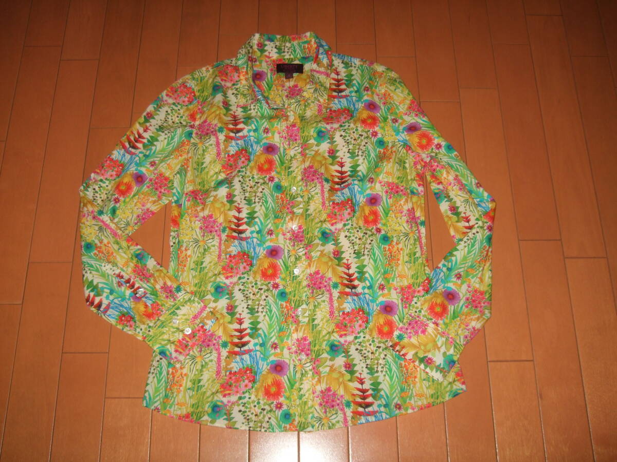 美品送料込即決☆リバティファブリック×J.CREW シャツ☆サイズ6拍卖