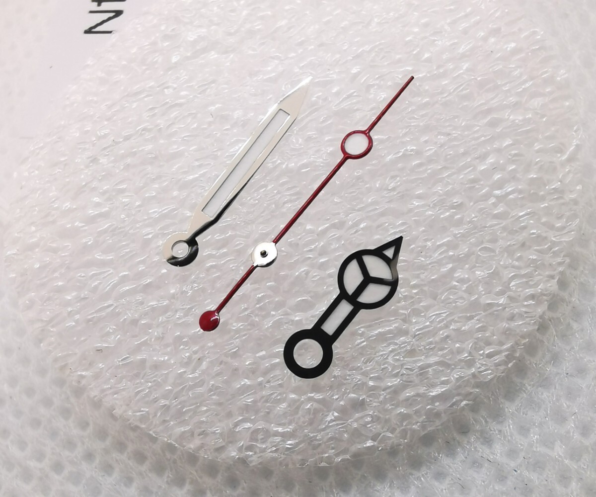 NH35 NH36 NH38 NH34 4R36 7S26 等 ベンツ針 レッド 3針 ホワイト カスタム セイコー SEIKO ムーブメント 対応 腕時計 ウォッチ MOD パーツ拍卖