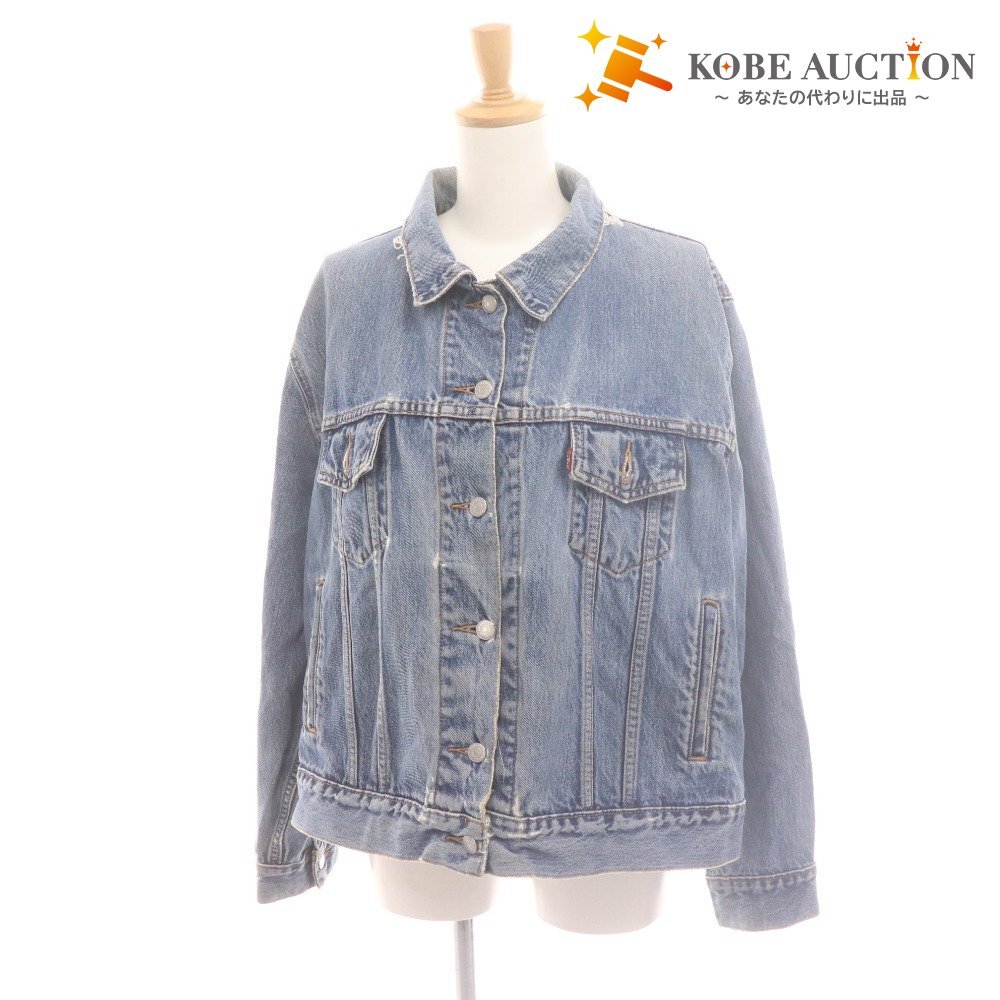 ■ リーバイス デニムジャケット 長袖 77717-4837 トップス レディース 1X XL ブルー系 ネイビー系拍卖