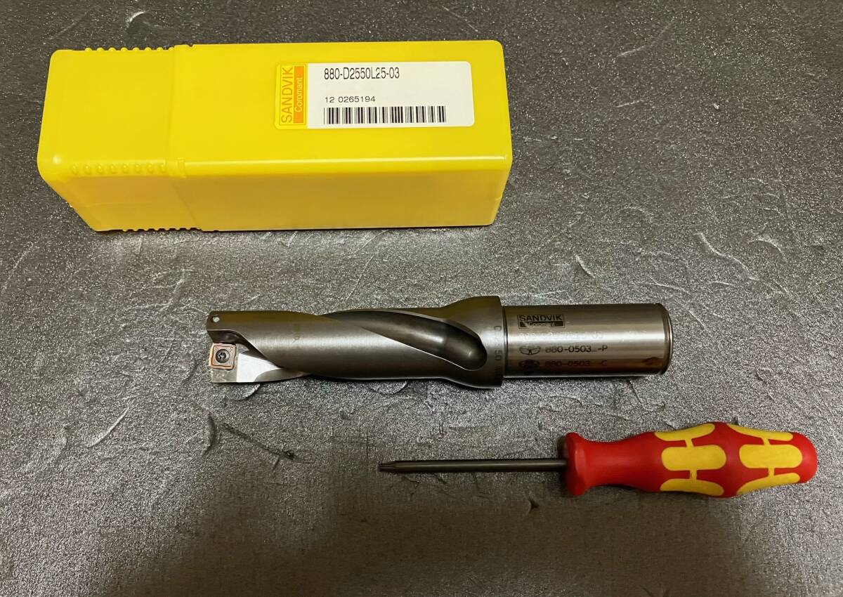 サンドビック 880-D2550L25-03 スーパーUドリル 刃先交換式ドリル拍卖