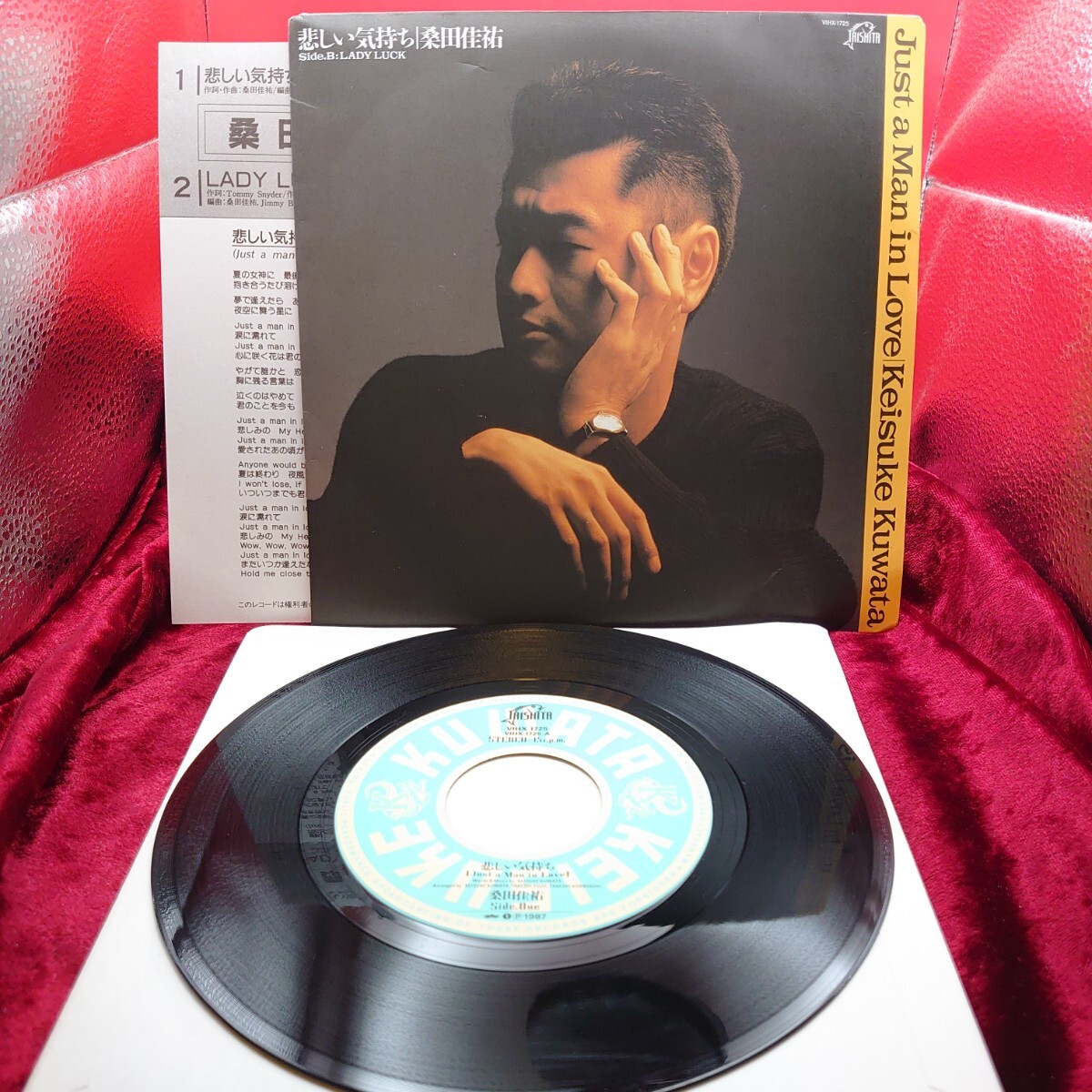 5303【EP盤レコード】桑田佳祐 悲しい気持ち / LADY LUCK VIHX-1725 サザンオールスターズ 和モノ ロック Jポップ 7インチ シングル拍卖