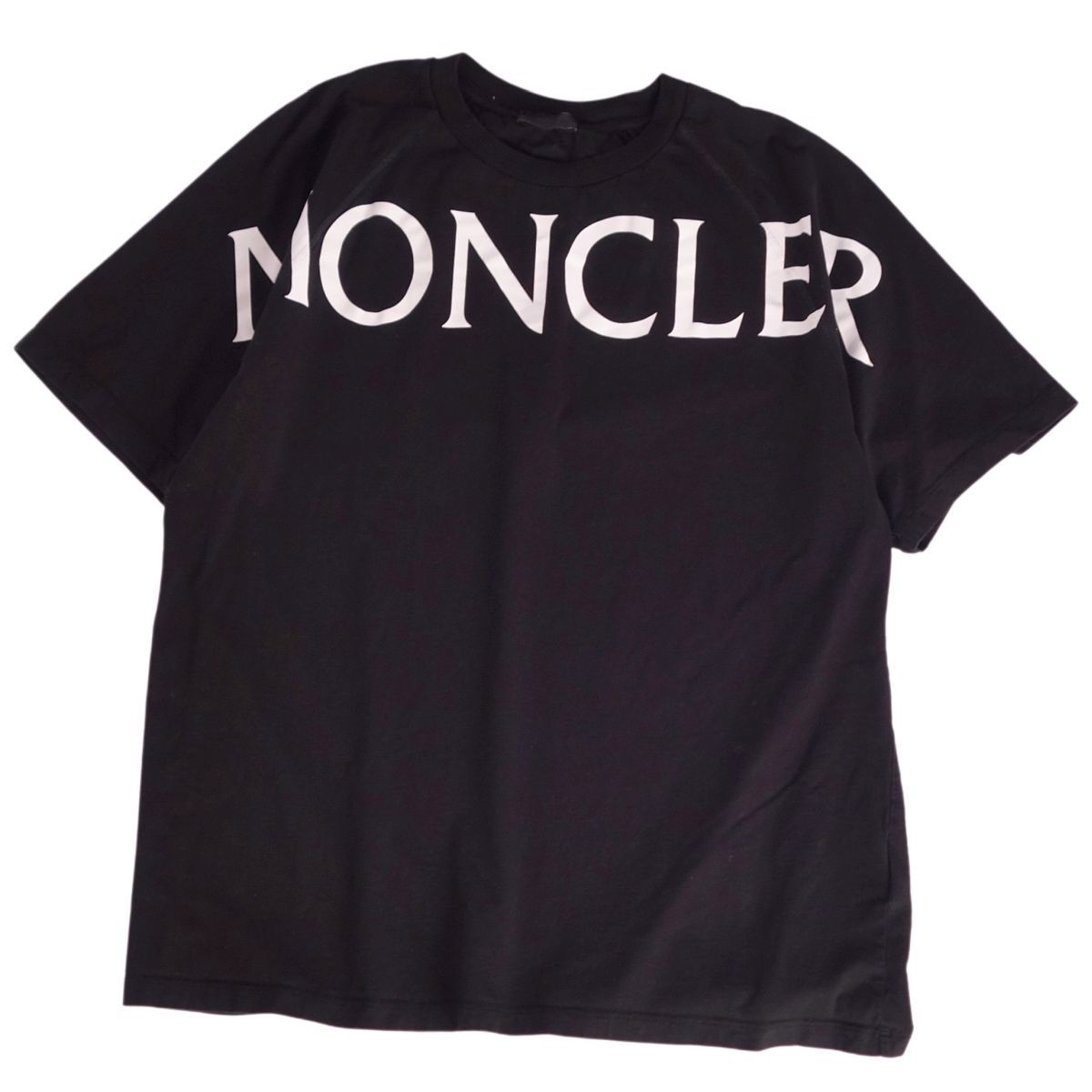 美品 モンクレール MONCLER Tシャツ 2020 カットソー ショートスリーブ 半袖 ロゴ コットン トップス メンズ XLブラック ce04dn-rm10e30817拍卖