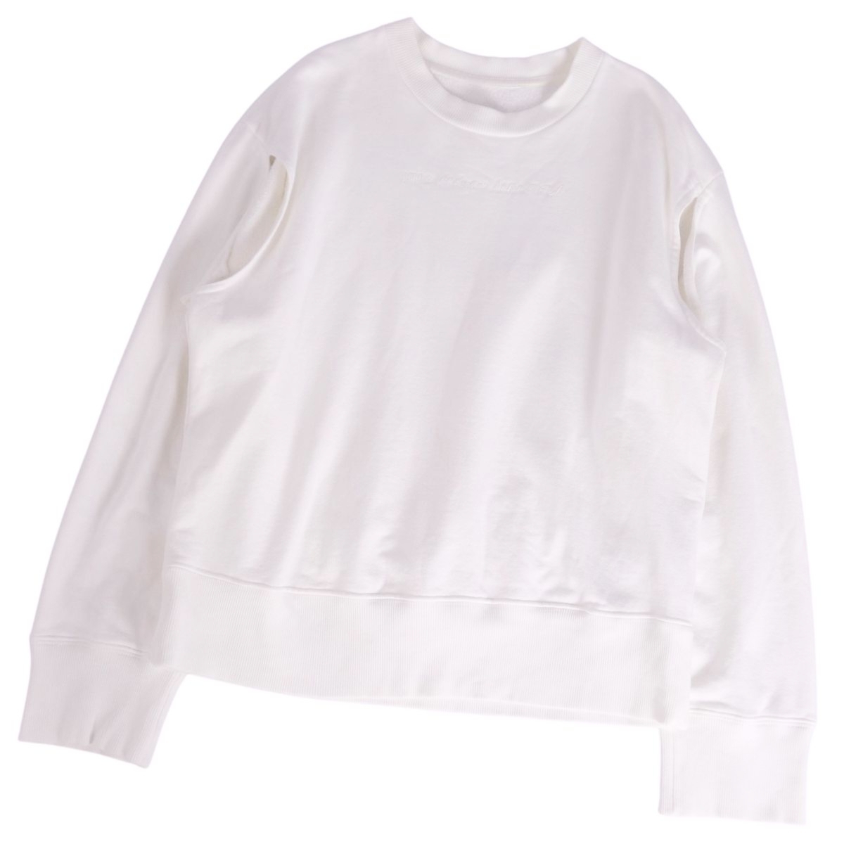 美品 エムエムシックス MM6 Maison Margiela スウェット トレーナー プルオーバー トップス レディース XS ホワイト ce05oe-rm20e31182拍卖
