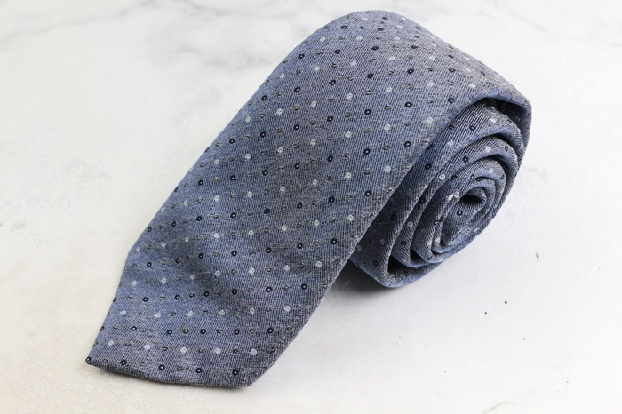 ジャンフランコフェレ ブランド ネクタイ ドット 小紋柄 シルク PO メンズ ネイビー GIANFRANCO FERRE拍卖