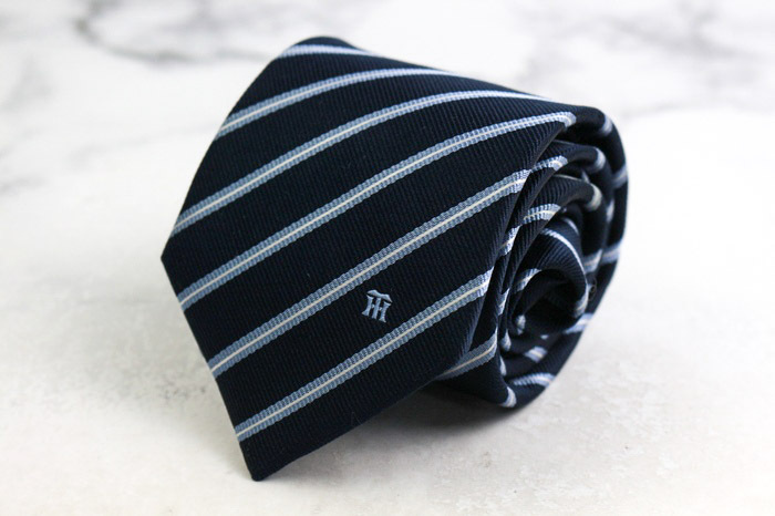 阪神タイガース ブランド ネクタイ シルク ストライプ柄 セ・リーグ 野球 虎 PO メンズ ネイビー HANSHIN Tigers拍卖