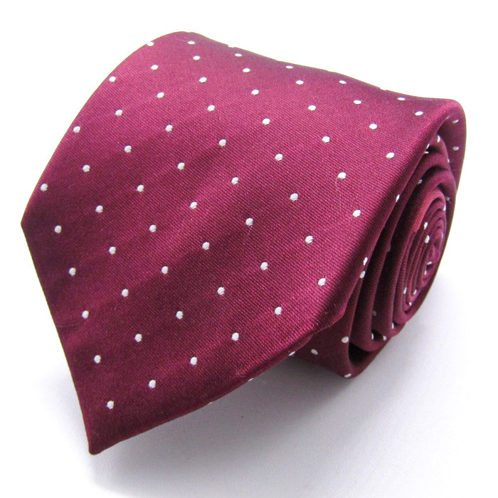 コムサメン ブランド ネクタイ ストライプ柄 チェック柄 ドット シルク 日本製 PO メンズ ワインレッド COMME CA MEN拍卖