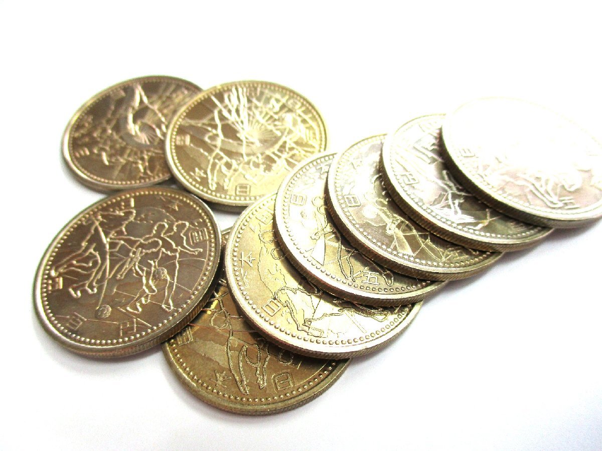 ★とちぎ屋!【2002 日韓ワールドカップ】平成14年 1999 FIFA TM 500円記念硬貨 9枚★拍卖