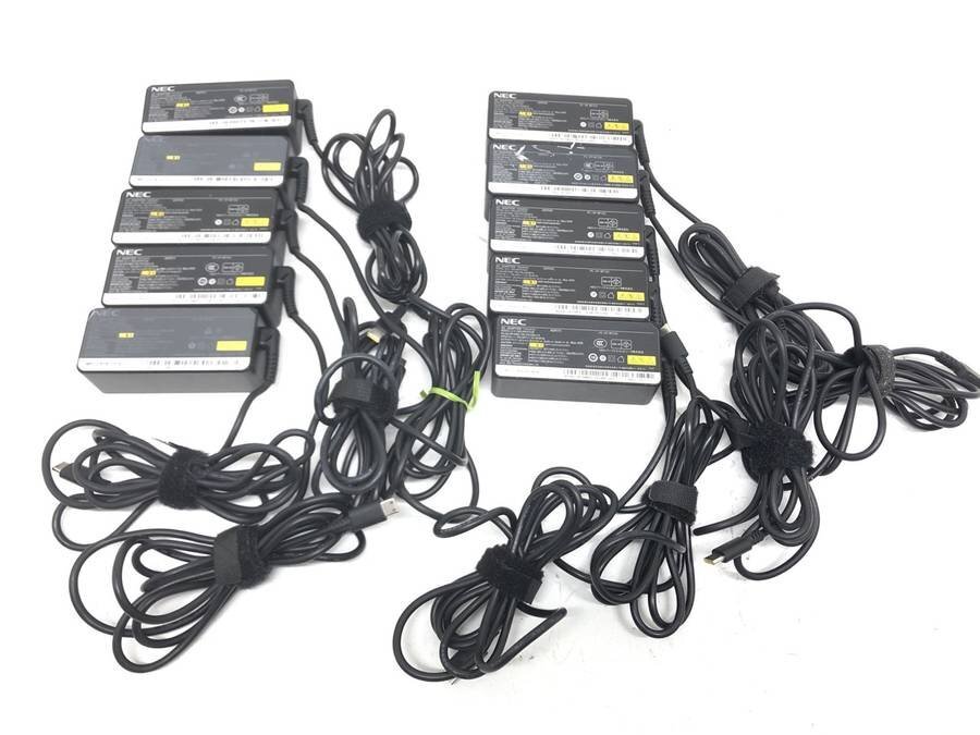 NEC ADLX45Y 各種 ACアダプタ 20V 2.25A 計10個セット Type-C■現状品拍卖