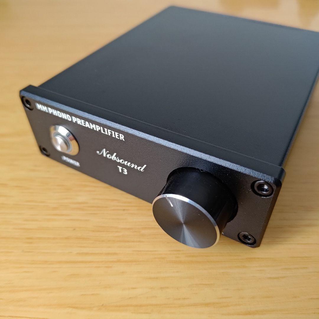 Nobsound T3 MM フォノプリアンプ ACアダプター付き MM PHONO PREAMPLIFIER拍卖