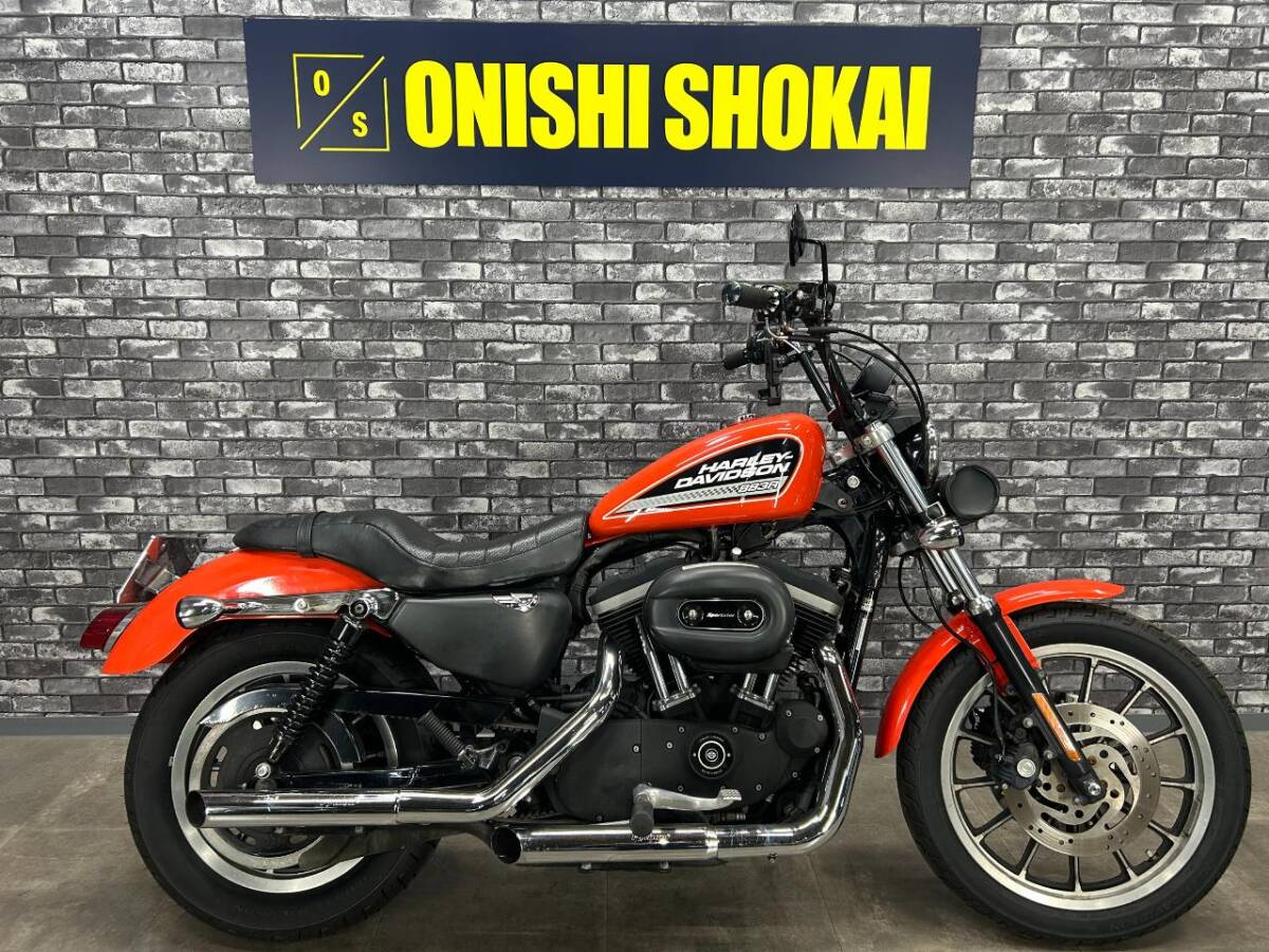 ☆ ハーレーダビッドソン XL883R パイソンマフラー アップハンドル 大阪から 大西商会拍卖