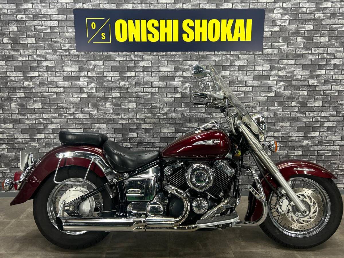 ☆ヤマハ ドラッグスター400クラシック 社外マフラー アップハンドル エンジンガード 大阪から 大西商会拍卖