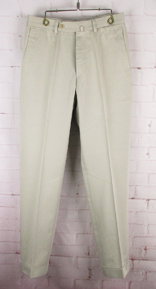 LYP21238 INCOTEX インコテックス コットン スラックス パンツ ビームスF別注 ベージュ系 42拍卖
