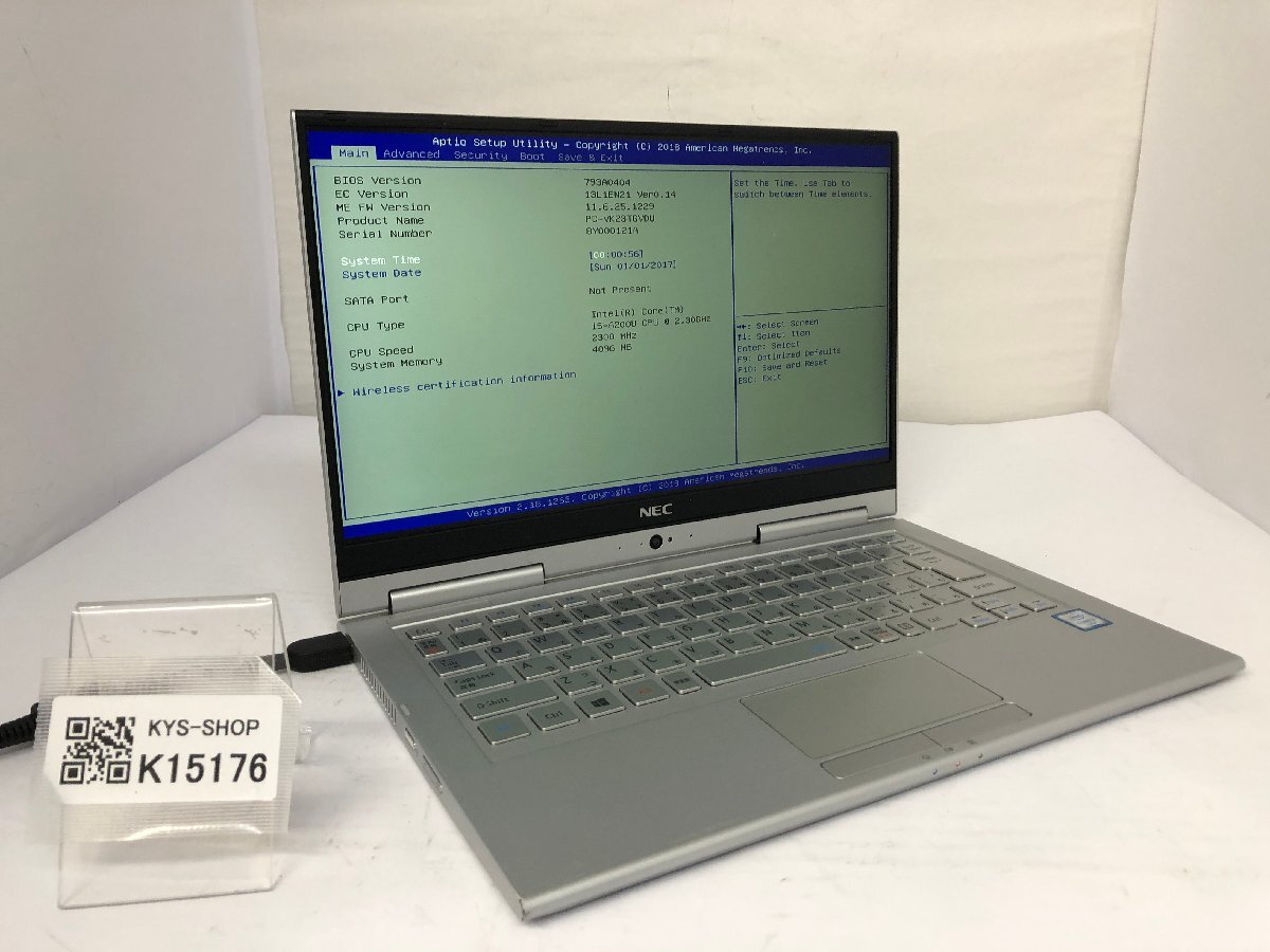 ジャンク/ NEC PC-VK23TGVDU Intel Core i5-6200U メモリ4.1GB ストレージ無し 【K15176】拍卖