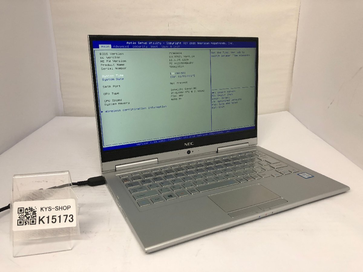 ジャンク/ NEC PC-VK23TGVG6UDY Intel Core i5-6200U メモリ4.1GB ストレージ無し 【K15173】拍卖