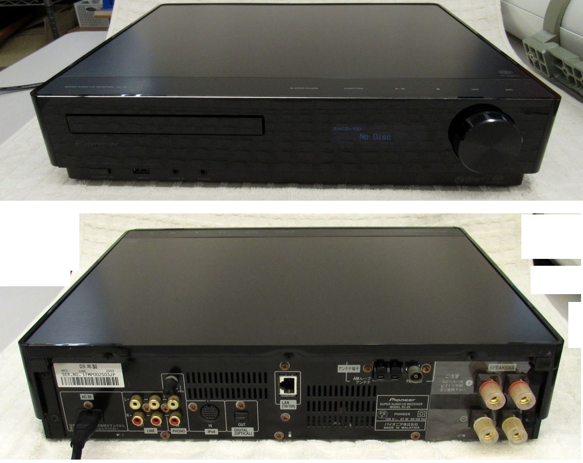 ■ BEe Pioneer パイオニア XC-Z9 SACD CDプレーヤー 美品 高音質 スピーカー付き 取扱説明書 音出し確認済 リモコン付 2009年製 拍卖