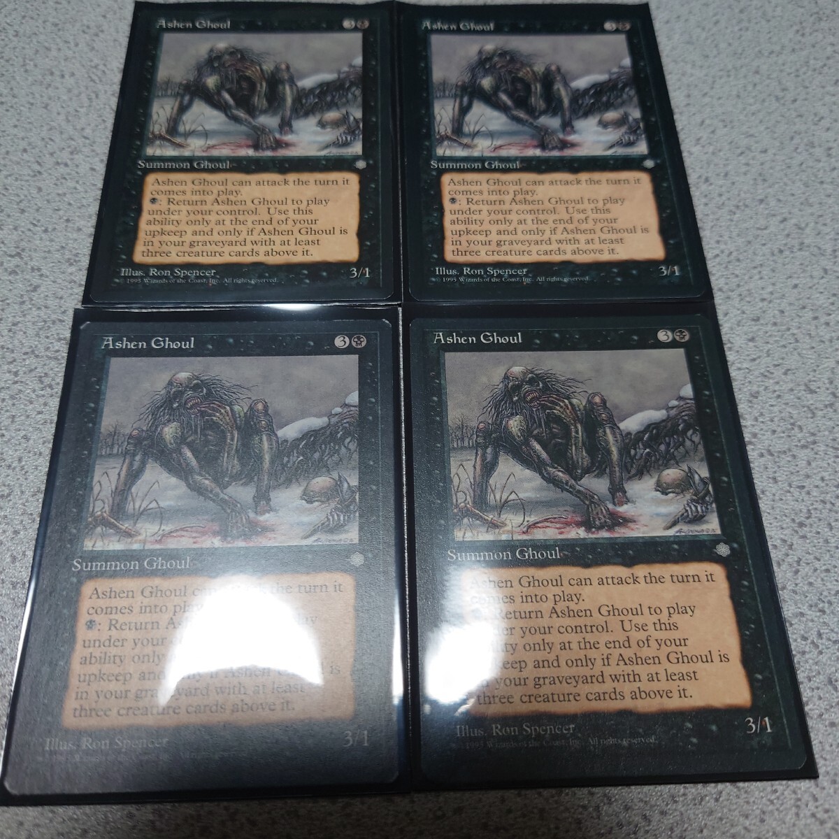 MTG ICE 灰燼のグール 英語 四枚セット 即決拍卖