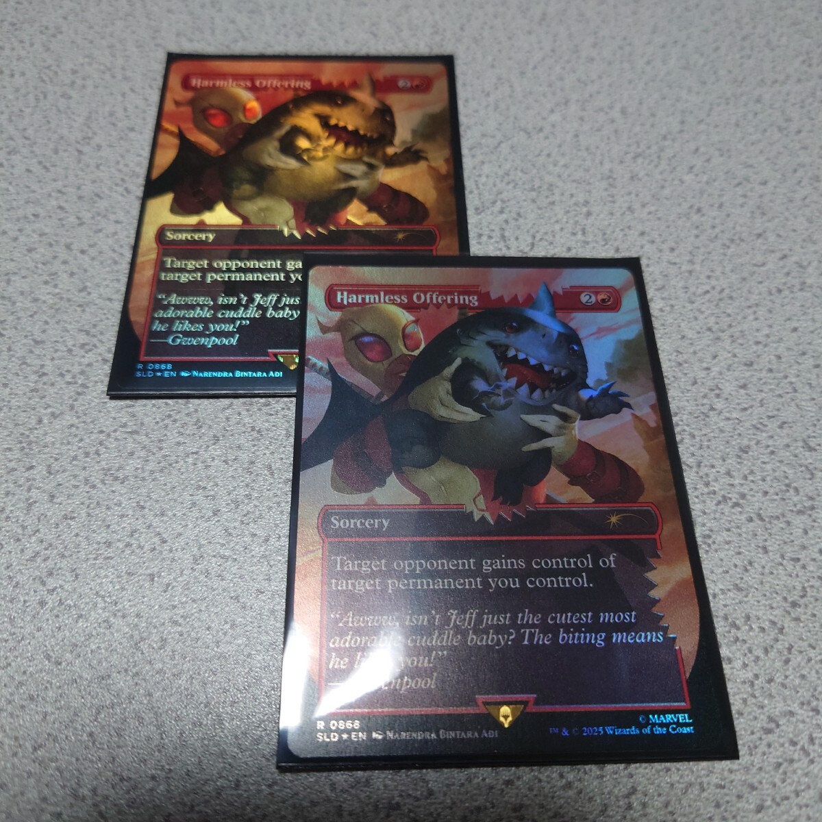 MTG SLD 無害な申し出 英語foil 二枚セット Secret Lair x Marvel’s Deadpool 即決拍卖