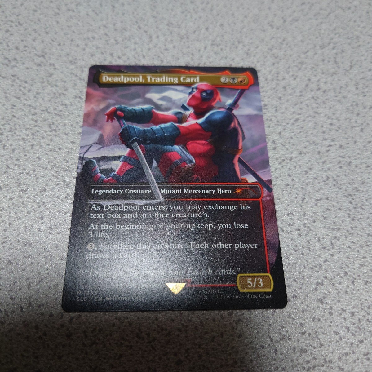 MTG SLD Deadpool, Trading Card 英語 一枚 Secret Lair x Marvel’s Deadpool 即決拍卖