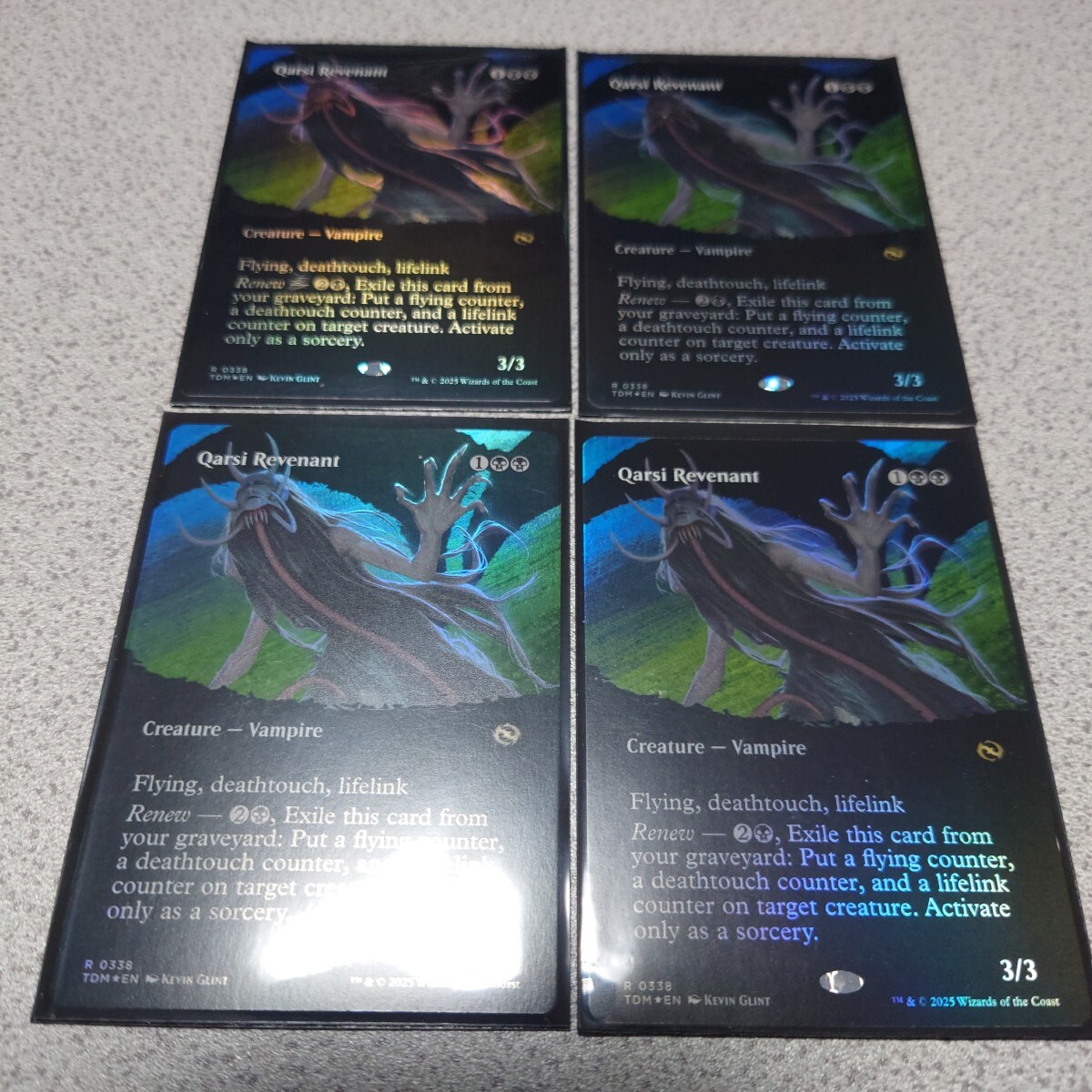 MTG TDM カルシの帰還者 英語foil 四枚セット ボーダーレス タルキール:龍嵐録 即決拍卖