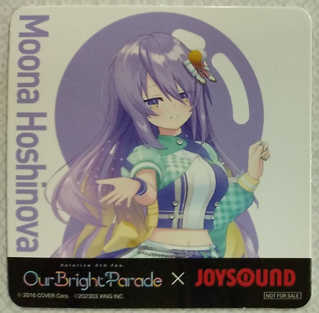 hololive 4th fes. Our Bright Parade × JOYSOUND オリジナルコースター 第2弾 ムーナ・ホシノヴァ【hololive ホロライブ ジョイサウンド拍卖