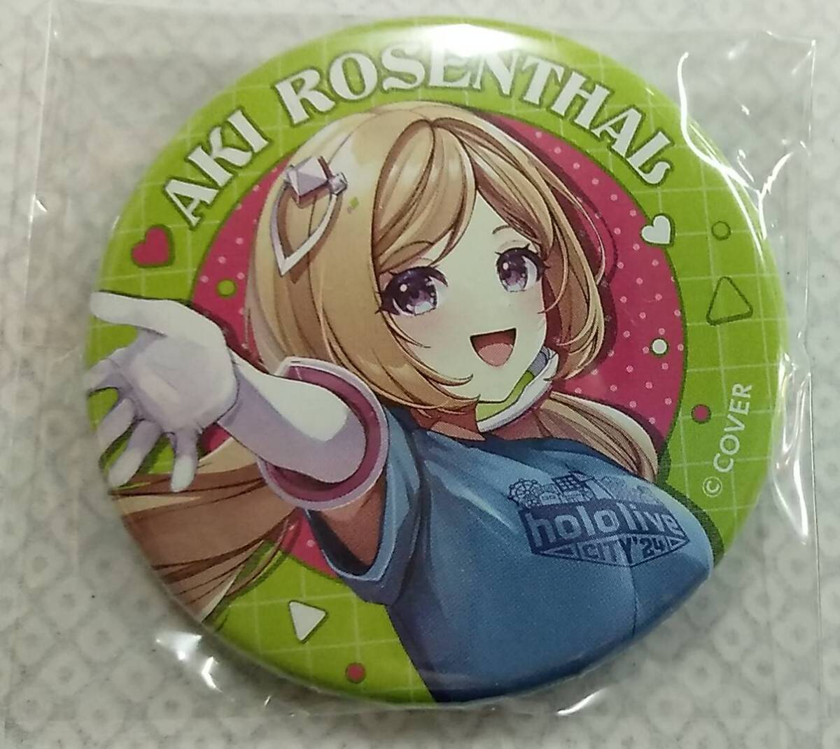 hololive CITY'24 in 東京ドームシティアトラクションズ 缶バッジ アキ・ローゼンタール【Button Badge Aki Rosenthal ホロライブ Vtuber】拍卖