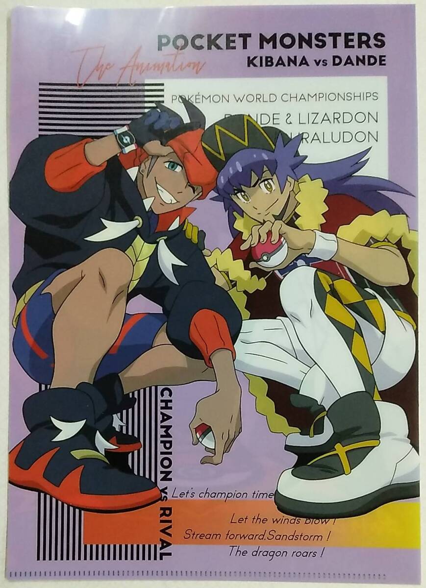 キバナ&ダンデ/ジュラルドン&リザードン A4クリアファイル【Pokemon Raihan Leon Duraludon Charizard Clear Folder ポケットモンスター拍卖