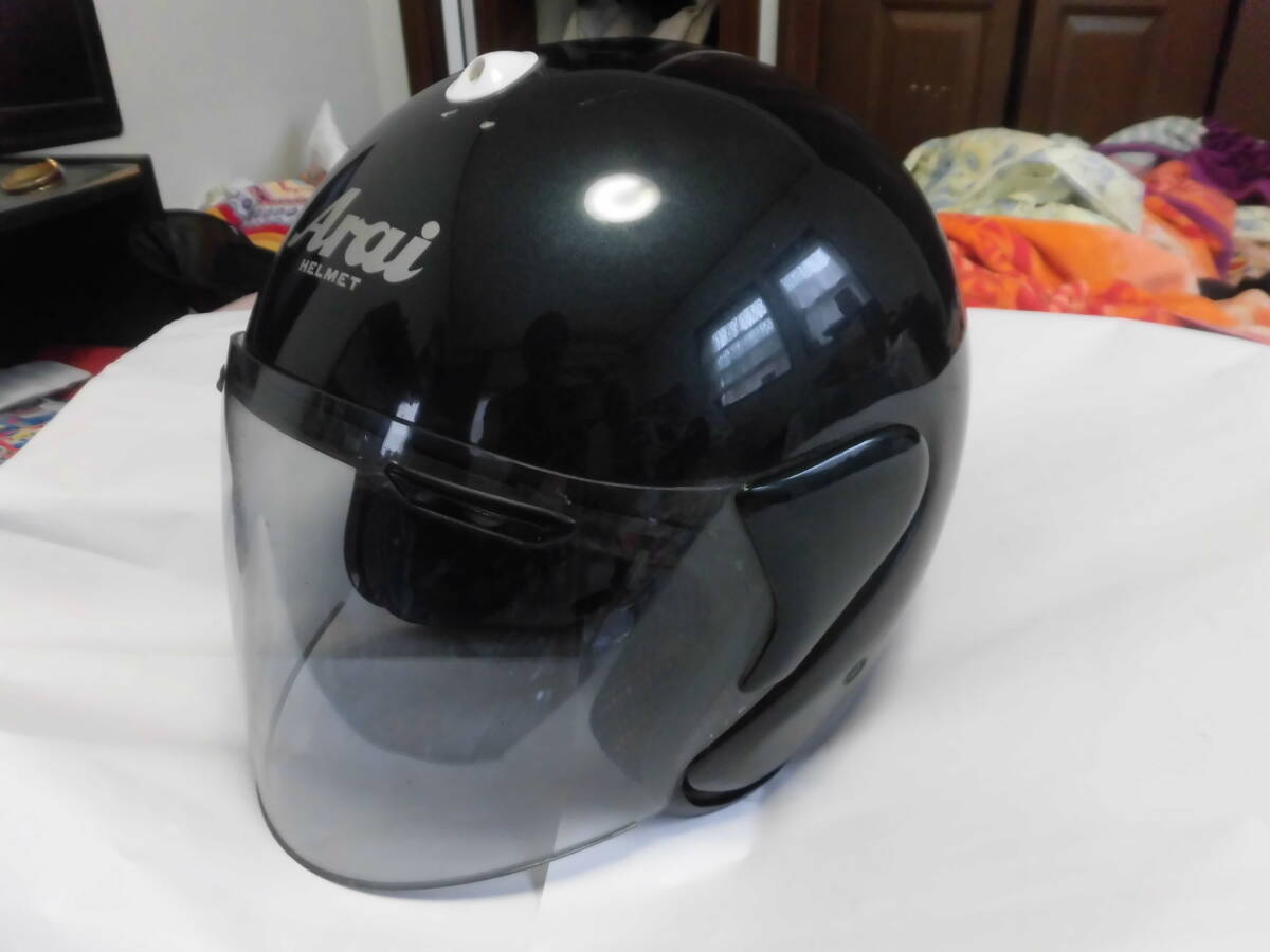Arai ジェットヘルメット 61.62㎝ 日本製 アライ SZ-B SNELL ブラック 現状品拍卖