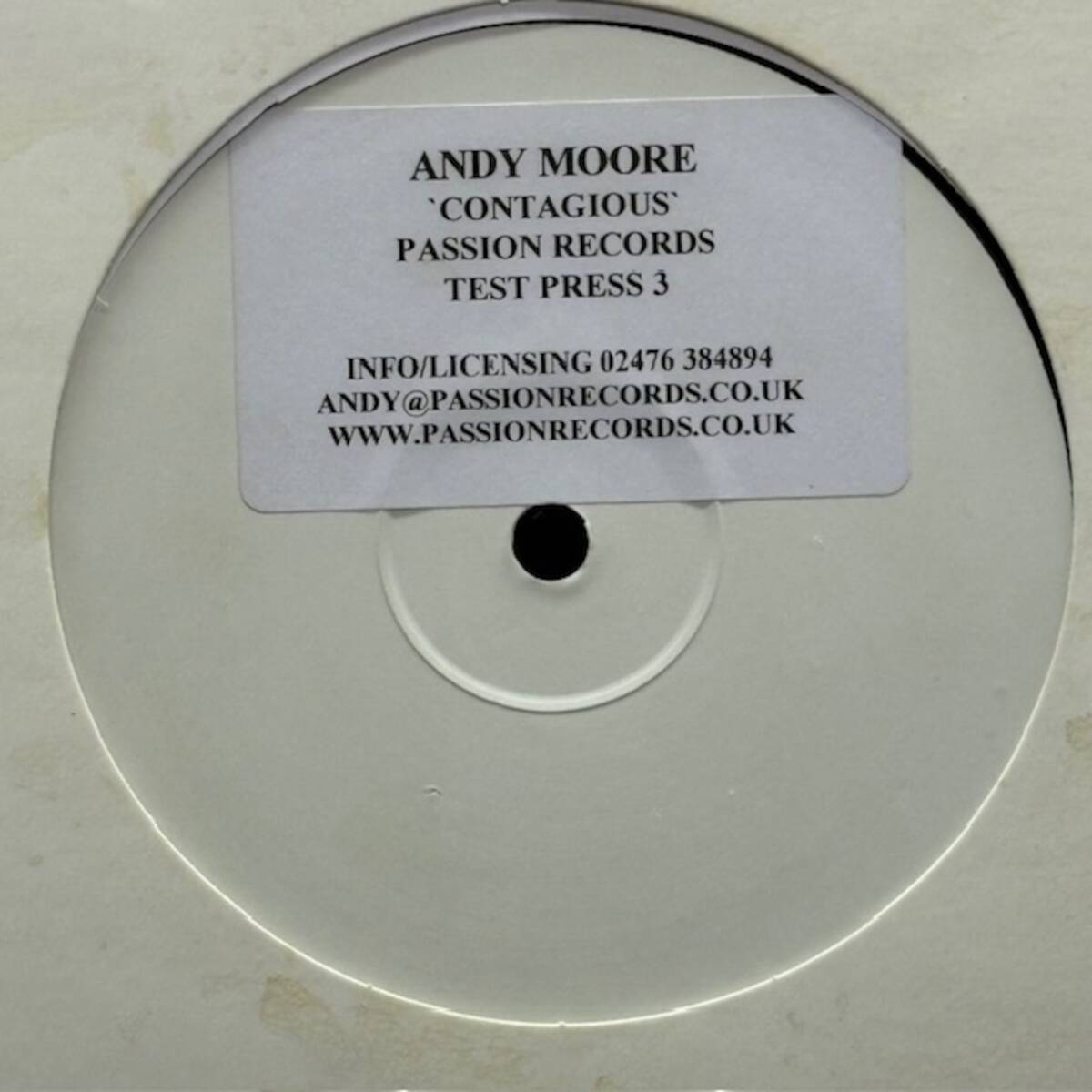 ★Andy Moore - Contagious(★盤面極上品!)拍卖