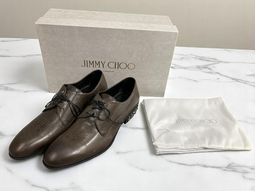 新品 jimmy choo シューズ スタッズ JACKSON ローファー 26cm 靴 拍卖