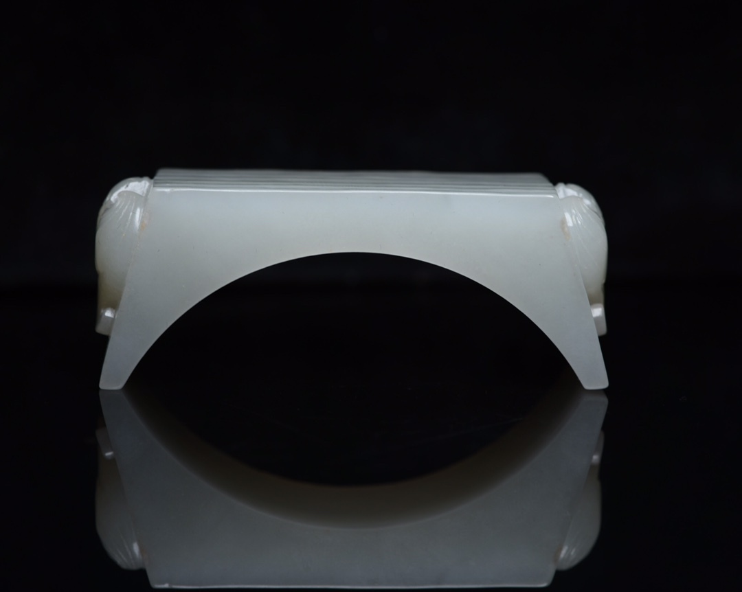 唐物 清 玉彫 和田玉 墨床 玉質温潤細膩 沁色自然 包漿一流 極細工 古美術品 中国古玩 骨董品 D65拍卖