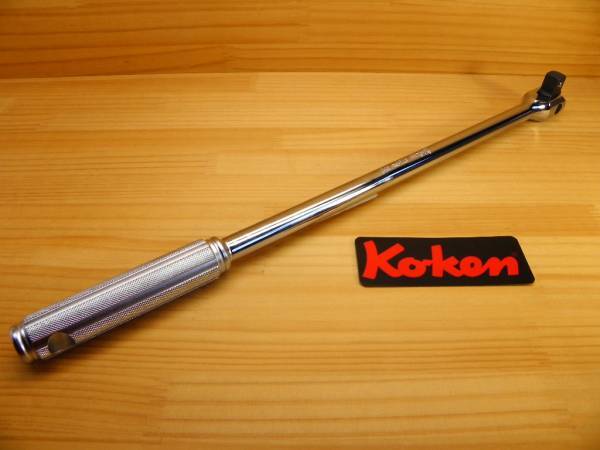 コーケン 1/2(12.7)sq スピンナーハンドル ローレット *Ko-ken 4768N-450mm拍卖
